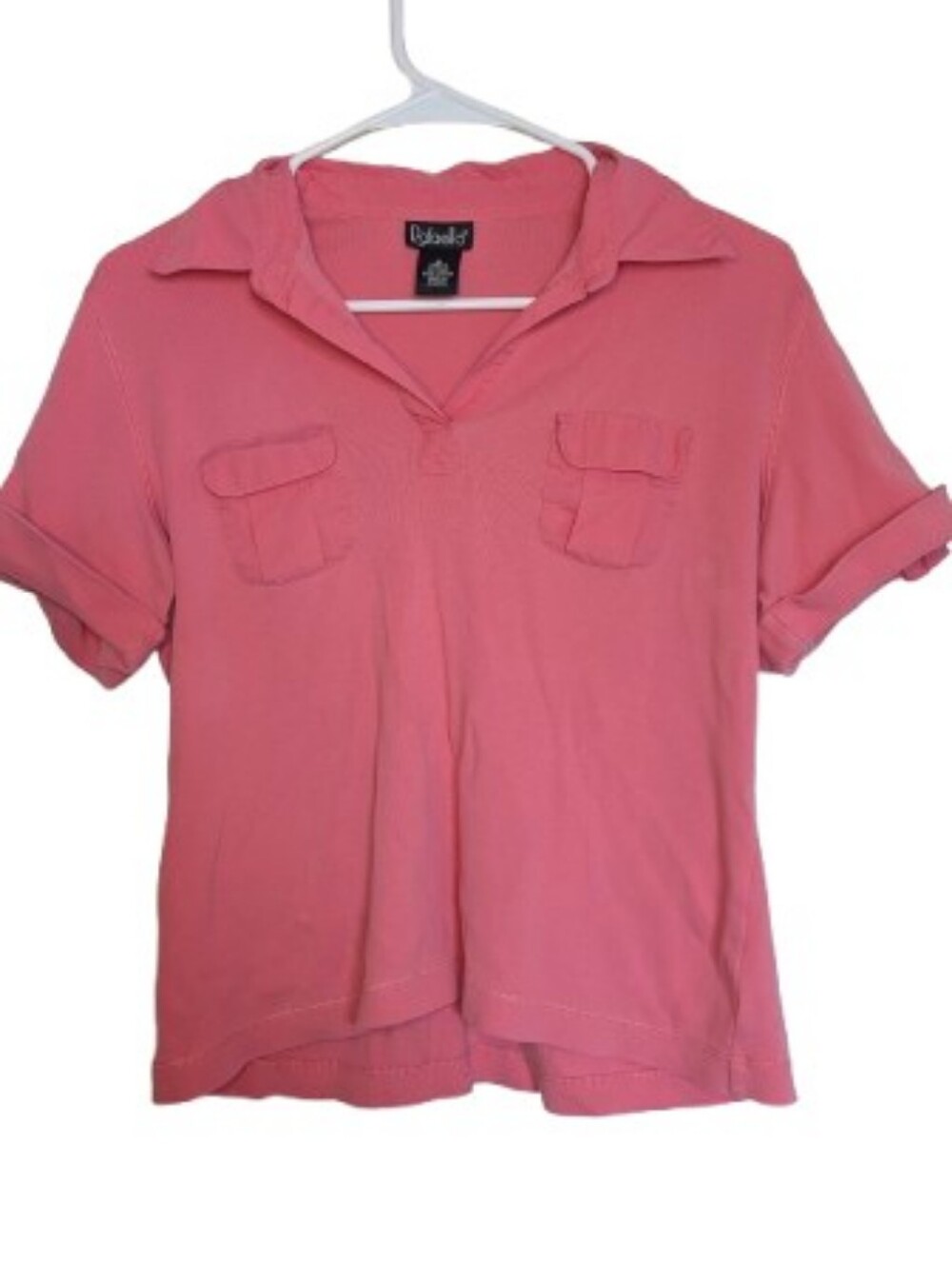 Rafaella 2000s Coral Pink Polo Top